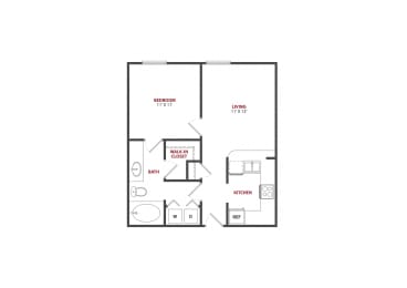 1 bed, 1 bath, 575 sqft, $1,403