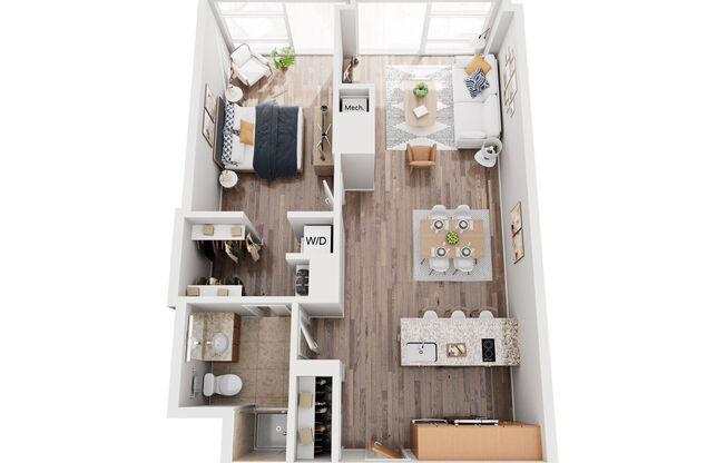 1 bed, 1 bath, 773 sqft, $3,123