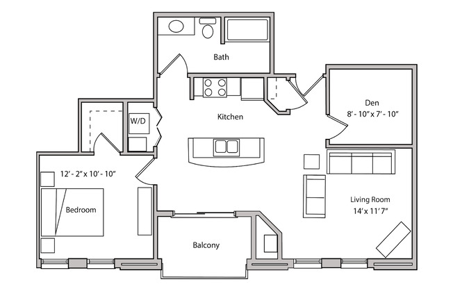 1 bed, 1 bath, $2,150, Unit Suite 2-310