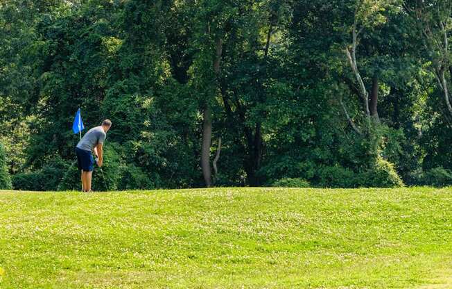 Golfer at The Vale at the Parks, Washington, DC 20012