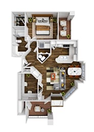 1 bed, 1 bath, 845 sqft, $2,065