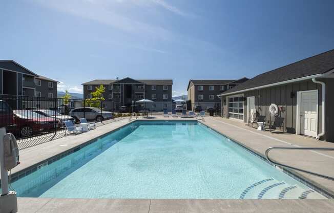 take a dip in our resort style pool  at Altitude, East Wenatchee, Washington