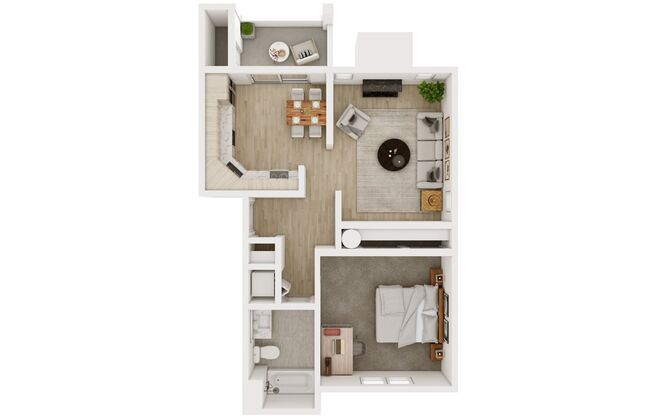 1 bed, 1 bath, 720 sqft, $1,600, Unit 9901-201