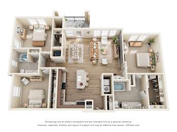 3 beds, 2 baths, 1,436 sqft, $1,950