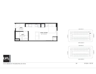 Studio, 1 bath, 397 sqft, $1,386