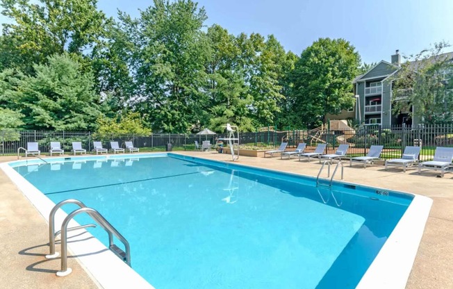 Blue Cool Swimming Pool at The Crossings at White Marsh Apartments, Perry Hall
