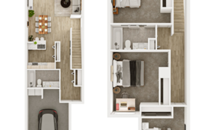 3 beds, 2 baths, 1,290 sqft, $2,108, Unit L-02