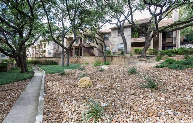 our apartments showcase a beautiful courtyard