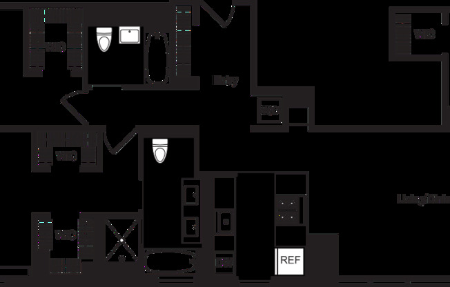 2 beds, 2 baths, $11,880, Unit 44M
