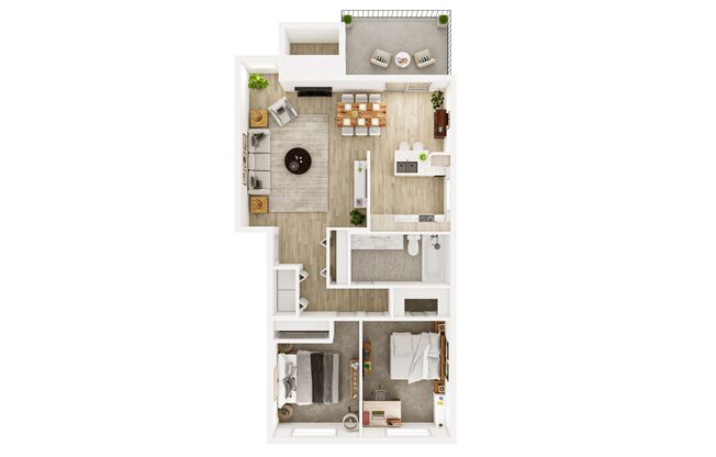 2 beds, 1 bath, 850 sqft, $1,775, Unit A-07