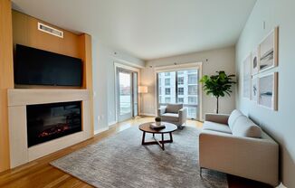 Exquisite Condominium at the Renowned Waterfront Pearl with Views of the River, Work Out Facility and Sauna!