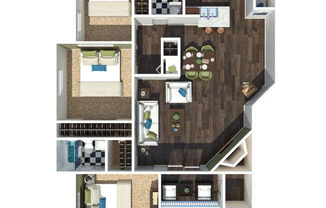 3 beds, 2 baths, 1,326 sqft, $1,870