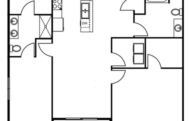 2 beds, 2 baths, 1,297 sqft, $1,980, Unit 4880-309