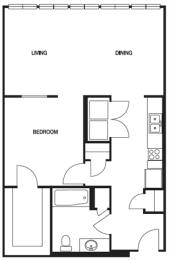 1 bed, 1 bath, 795 sqft, $1,506