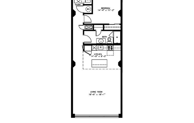 1 bed, 1 bath, 947 sqft, $1,630, Unit 407