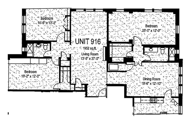3 beds, 2 baths, 1,952 sqft, $3,200, Unit Royal York 916