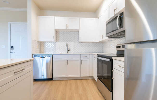 Kitchen with Stainless Steel Appliances