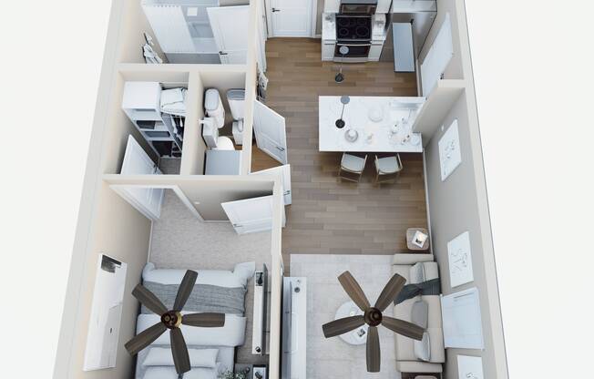 1 bed, 1 bath, 561 sqft, $1,236