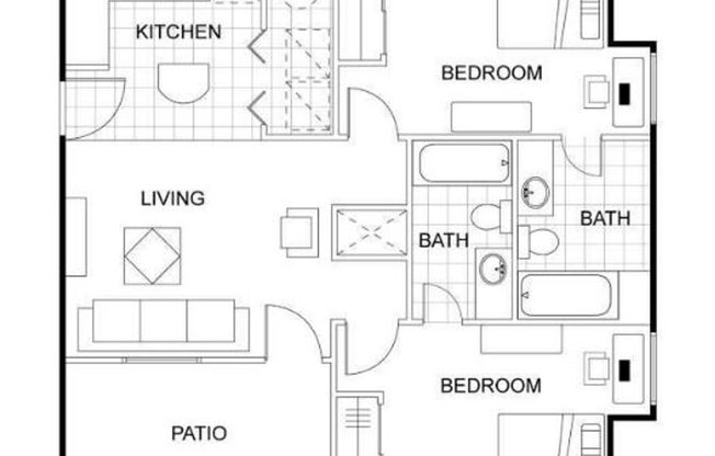 2 beds, 2 baths, 800 sqft, $999, Unit 254