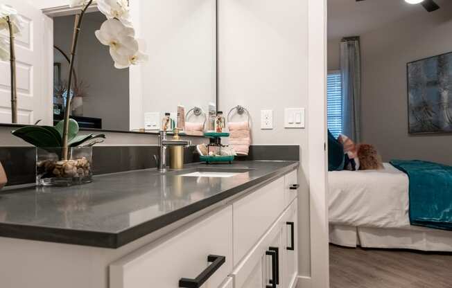 kitchen of an apartment at the cannery at packing district