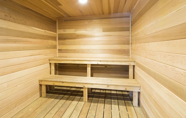 Wooden sauna
