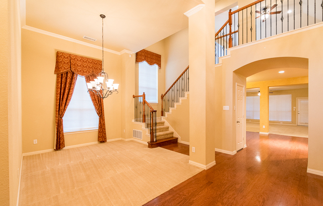 Beautifully crafted 4-3.5-2 in Frisco! Interior features high ceilings thought out.