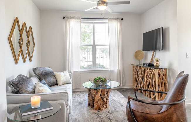 Living room at Robley Place, Lafayette, Louisiana
