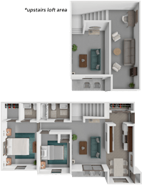 2 beds, 1.5 baths, 1,025 sqft, $1,495