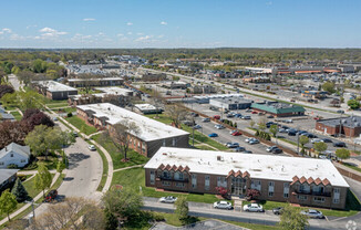 Bird's eye view of property