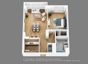 1 bed, 1 bath, 680 sqft, $2,853