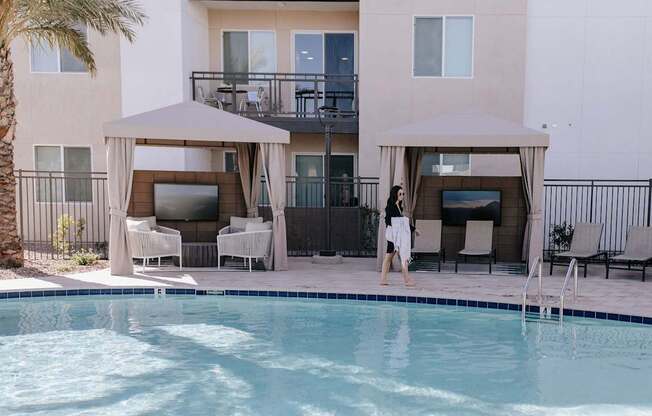 Pool at Amavida Marana Apartments in Marana Arizona