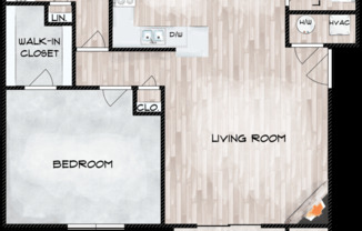 1 bed, 1 bath, 835 sqft, $1,050