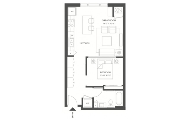 1 bed, 1 bath, 645 sqft, $1,695, Unit 139