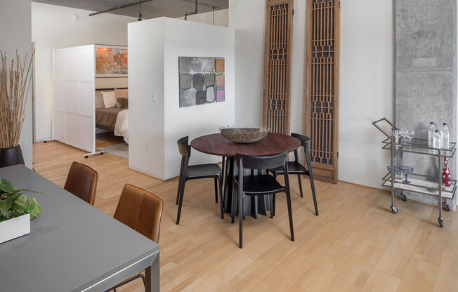 Elegant Dining Area at The Wyatt, Portland, Oregon