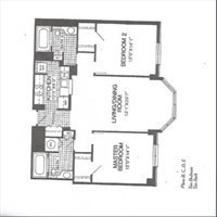 2 beds, 2 baths, 1,100 sqft, $4,700, Unit 3C