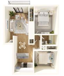 2 beds, 1 bath, 750 sqft, $1,895