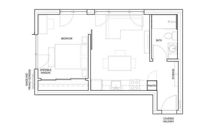 1 bed, 1 bath, 464 sqft, $1,750, Unit 302