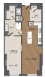 1 bed, 1 bath, 976 sqft, $2,704