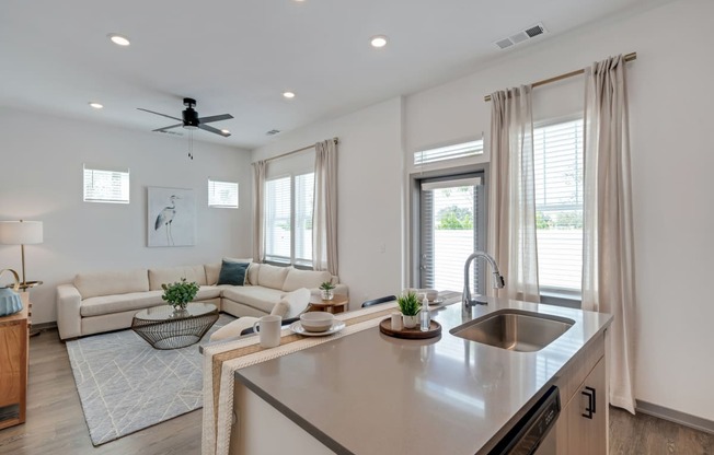 Kitchen And Living at The Boardwalk at Tradition, Port St Lucie, FL, 34987