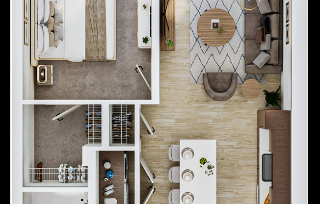 1 bed, 1 bath, 732 sqft, $1,319, Unit 423