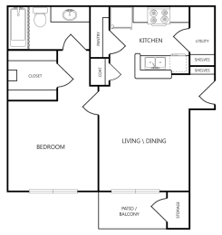 1 bed, 1 bath, $1,155