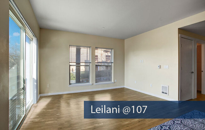 Leilani @ 107 living area Apartments in Seattle, WA