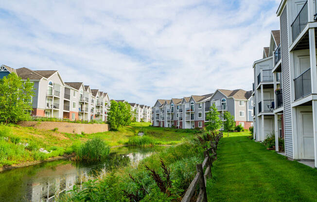 Beautiful Pond at Colonial Pointe at Fairview Apartments, Bellevue, Nebraska