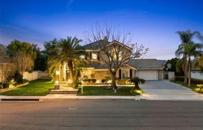 Panoramic views beautiul home located in the hills of Yorba Linda available For Lease