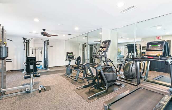 Fitness Center at Bookstone and Terrace Apartments in Irving, Texas