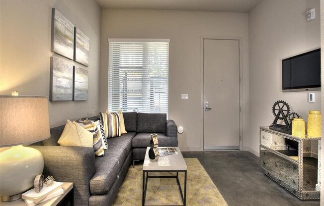 Living room Brand New Apartments for Rent | Mason at Hive Apartments in Oakland, CA Now Leasing