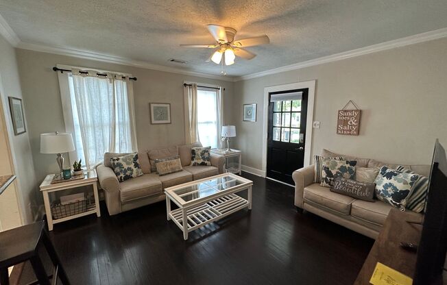 2 bedroom 1 bath remodeled cottage home in Downtown Pensacola - RENT FURNISHED OR UNFURNISHED!