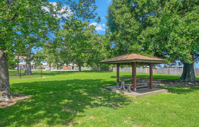 Picnic area at Dove Creek Apartments 