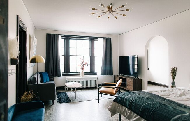 Studio, 1 bath, 445 sqft, $2,569, Unit The Hazel