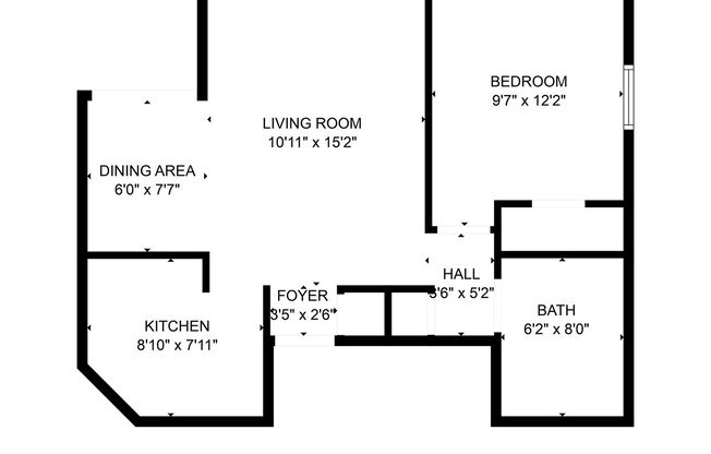 1 bed, 1 bath, $995, Unit 512-5